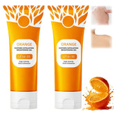 Generic exfoliante naranja: envase visible para rostro y cuerpo