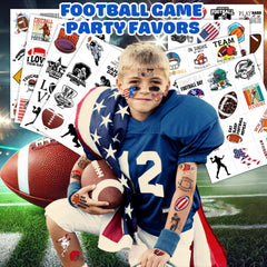 Generic Football Tattoos on 16x12 cm sheets for kid sized decorations