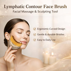 Generic two-head contour brush emphasizes symmetrical heads for balanced facial massage.