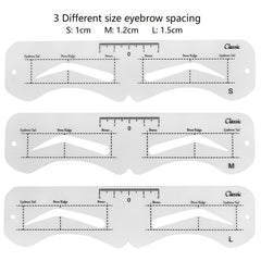 Plantillas genéricas para cejas: material suave que se ajusta con comodidad