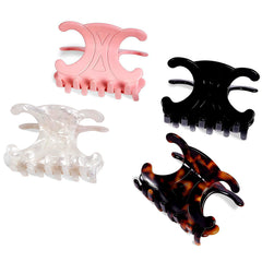 Generic butterfly hair clip close-up showing double C design for secure grip.
