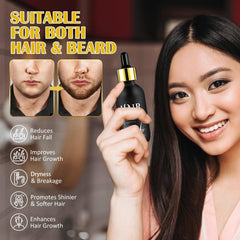 Rodillo de microagujas 0.25mm para barba, favorece absorción de nutrientes.
