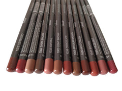 Conjunto Generic de delineadores ultra finos para labios y ojos en marrón, precisión para líneas definidas.