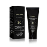 Genérico protector solar, botella de 2 oz, para piel morena, protección y hidratación.