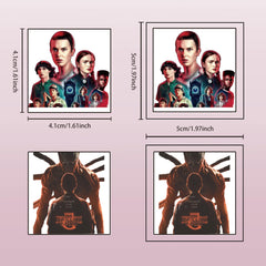 Aplicación rápida de 20 segundos con tatuajes Stranger Things, perfecto para bolsitas de fiesta