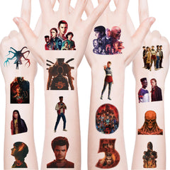 Tatuajes temporales Generic Stranger Things, paquete principal, ideal para fiestas y regalos seguros para niños