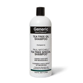 Generic Value Products Tea Tree Oil Shampoo bottle front showing vitality and refreshing scent.