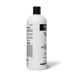 Generic Value Products Tea Tree Oil Shampoo pour demonstrates invigorating cleanse.