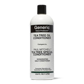 Generic Value Products Tea Tree Oil Conditioner bottle highlighting shine and detangling.