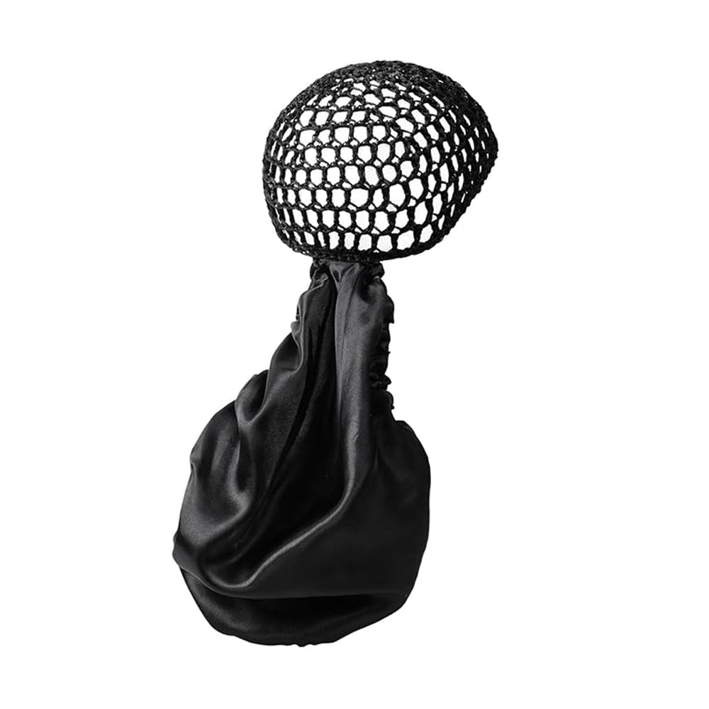 Genérico bonete envolvente 2 en 1 para protección nocturna del cabello rizado.