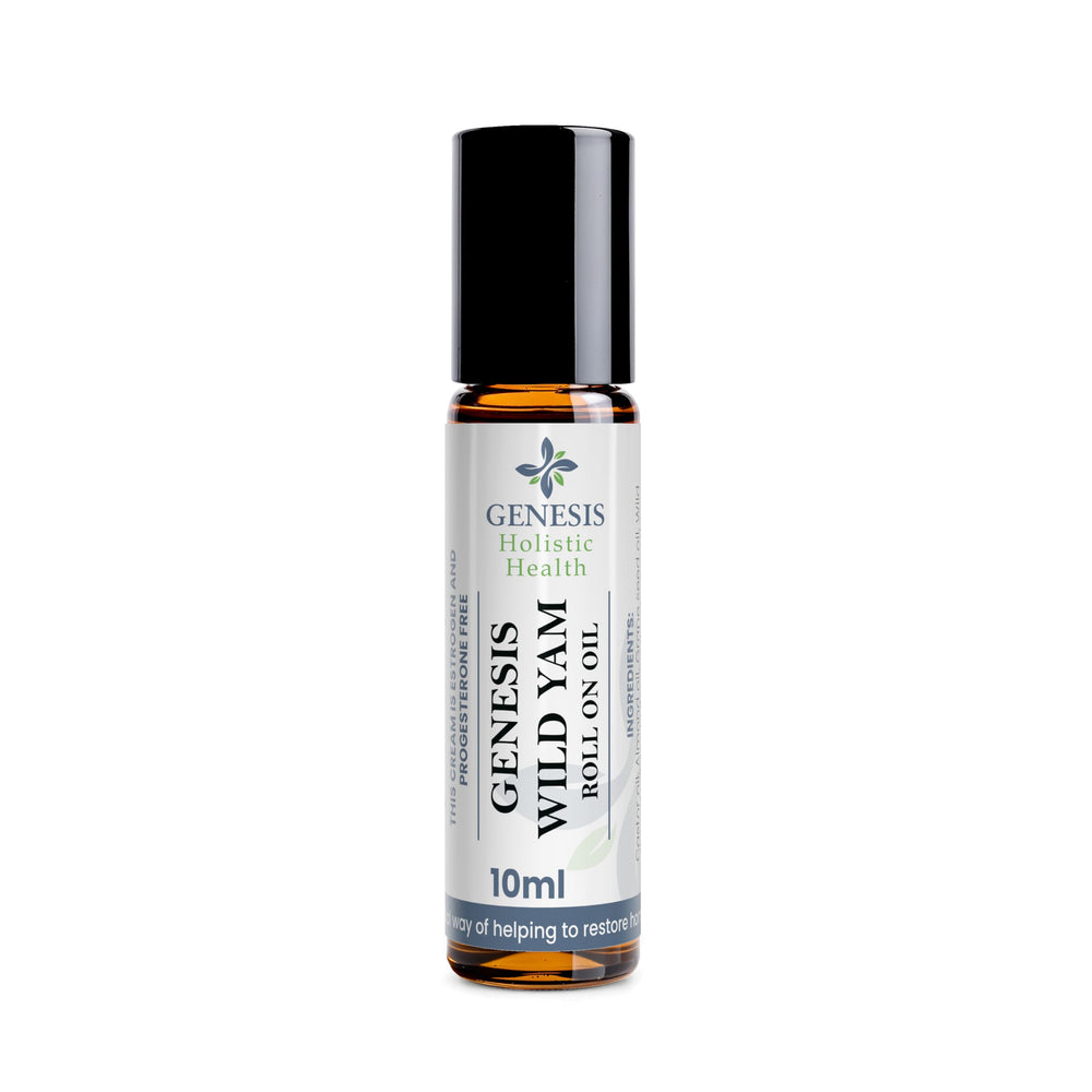 Genesis Wild Yam Roll-On: aplicación suave para uso diario sin fragancia.