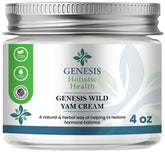 Genesis Wild Yam Root Cream bottle showcasing quick absorbing hydration for daily skin comfort