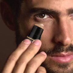 Gentlehomme Concealer Stick buildable coverage offers adjustable opacity.