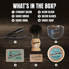 Gentleman Jon alum block soothing skin and preventing nicks.