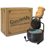 Gentleman Jon complete shaving kit displayed on counter for a classic grooming ritual