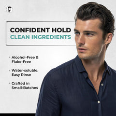 Gentlemen Republic Refined Gel clear formula delivers strong hold without residue.