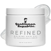 Gentlemen Republic Refined Hair Gel 16oz bottle with premium hold for a polished look.