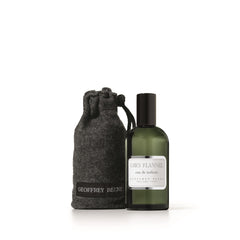 Geoffrey Beene Grey Flannel bottle side angle, classic daytime fragrance for everyday elegance.