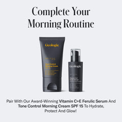 Geologie Moisturizing Face Cream SPF 15 packaging highlights reef-safe sunscreen.