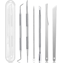 Geounzay ingrown toenail pedicure tool kit seven pieces for precise grooming and nail correction.