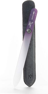 Germanikure glass nail file with suede sleeve for professional shaping