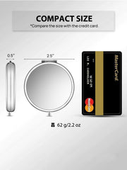 Getinbulk Compact Mirror metal shell close-up showing durable push-button lid.