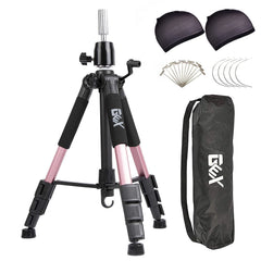 GEX 55-inch mannequin tripod stand extended for versatile cosmetology setups.