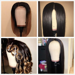 GEXWORLDWIDE light brown cork head highlights natural wig tone.