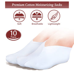 Geyoga calcetines de algodon spa para pies, ideal hidratacion diaria.