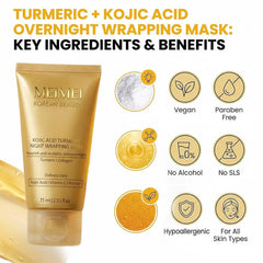 GFG Meimei mask applied on the face for overnight nourishment.