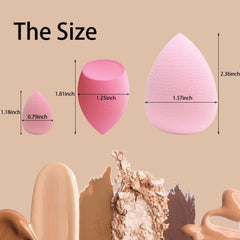 GFOUNS foundation blending sponge highlights even coverage with damp use.