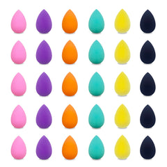 GFOUNS mini makeup sponge set in multicolor for precise facial application