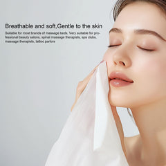 GGYKJSK bulk 100-pack spa bed sheets simplify post-service changes.