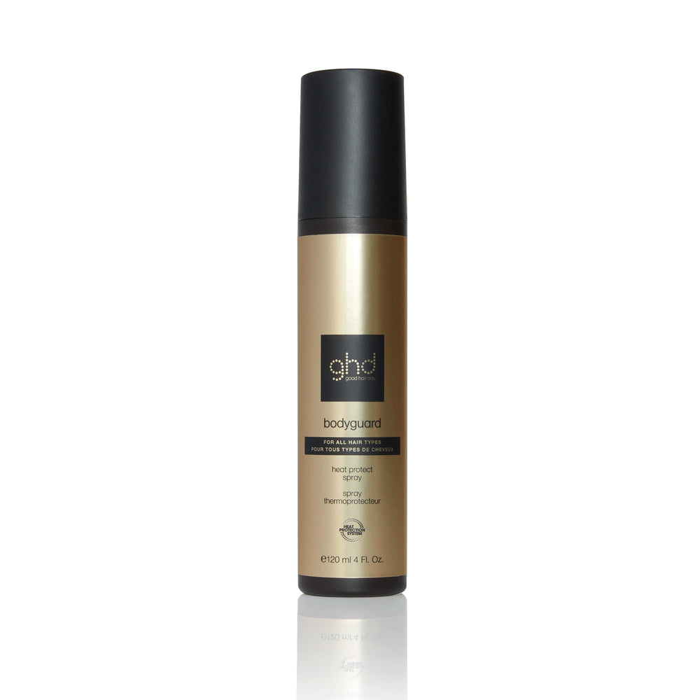 ghd Bodyguard: aplicación de spray en cabello húmedo para protección térmica diaria