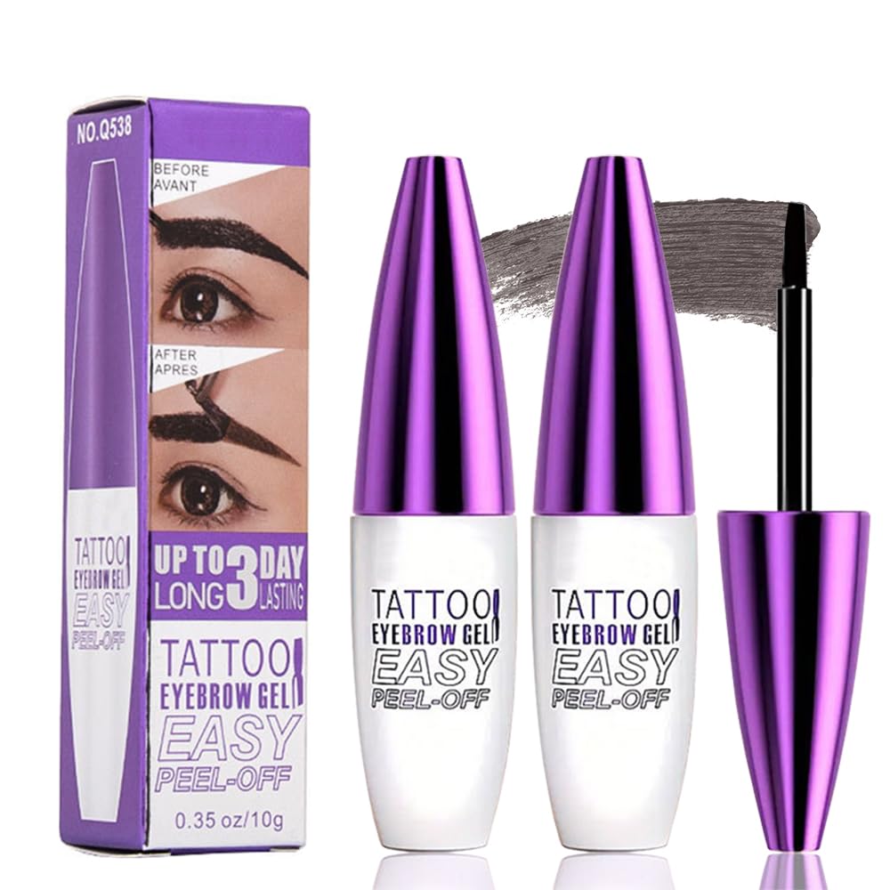 GHFCZOO brow tint gel jar closeup showing the product texture and color.