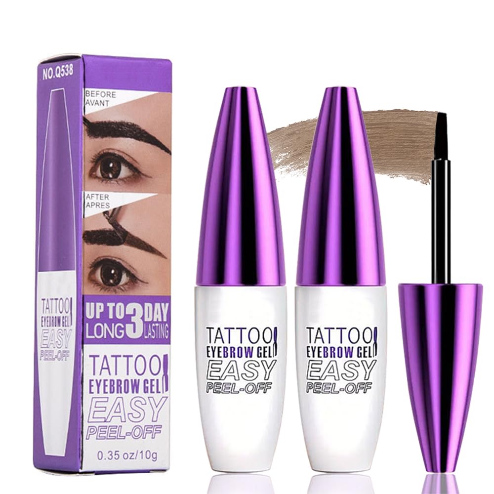 GHFCZOO light brown brow tint gel bottle ready for quick, even color application