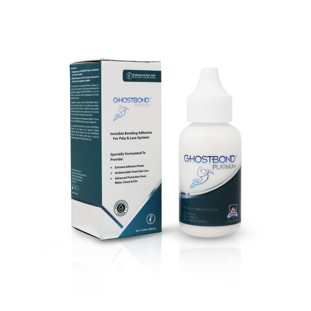 GhostBond Platinum application close-up for a secure, invisible lace wig bond.