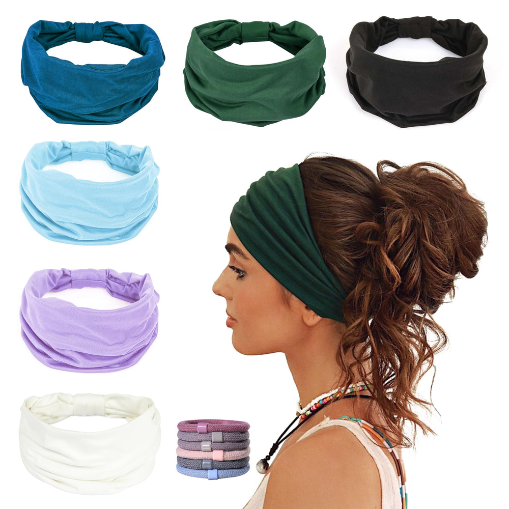 GiLipañuelo ancho para mujer, ideal para deporte y comodidad.