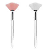 Giantree 4 Pcs fan brushes for facial with pink pearl handle for smooth application