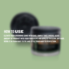 GIBS aplicación en cabello corto para fijación ligera y control.