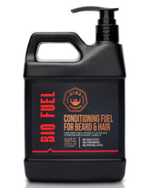 GIBS BioFuel conditioner bottle promotes moisturized beard and hair after washing