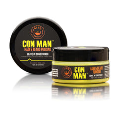 GIBS Con Man Hair & Beard Pudding 7-5-oz bottle for hydration and light styling.