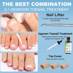 GIFBEA Ingrown Toenail Lifter Tool image showing precise, gentle lifting for easier trimming.