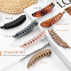Gift4U banana clip in Gray for durable, long-lasting hold