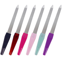 GigaGround six-piece metal nail file set with durable grip for precise filing