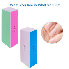 GigaGround buffer with 120 grit side for filing natural nails.
