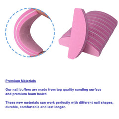 GigaGround washable nail buffer, durable for repeated use.