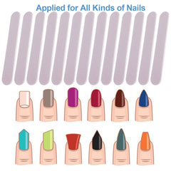 GigaGround wood emery board pack of 100 pieces for home and salon use.
