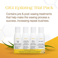 GiGi Pre Hon prep wipe readying skin before waxing