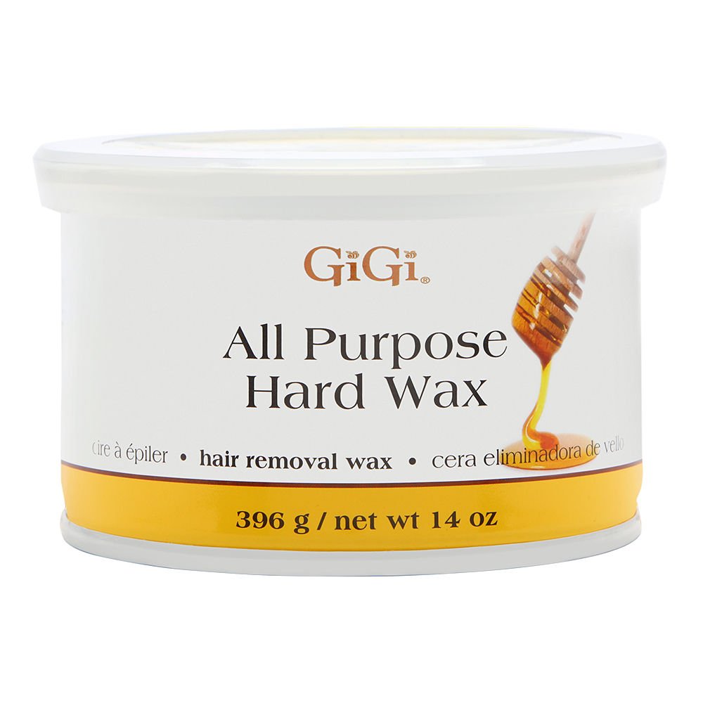 GIGI All Purpose Hard Wax container ideal for full-body waxing and stubborn hairs.